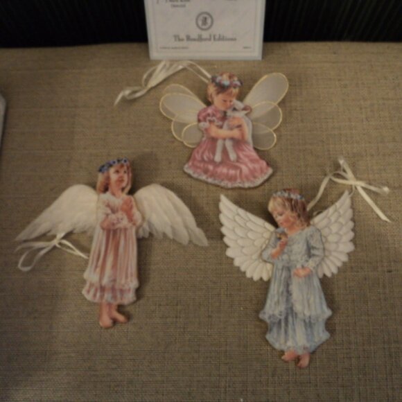 porcelain angel ornaments~ lot of 3 - Picture 1 of 7
